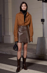 Load image into Gallery viewer, Tahnee Faux Leather Skirt