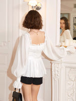 Load image into Gallery viewer, Margaux Tencel Blend Blouson Sleeve Blouse