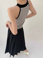 Load image into Gallery viewer, Striped Knitted Tank Top in Cream
