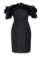 Load image into Gallery viewer, Adriana Off Shoulder Dress - Black