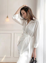 Load image into Gallery viewer, Arizona Wrap Shirt Dress