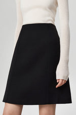 Load image into Gallery viewer, Classic A-Line Mini Skirt in Black