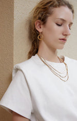 Load image into Gallery viewer, Hollie Boxy Muscle Tee - Snow