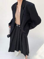 Load image into Gallery viewer, Classic Oversized Blazer in Black