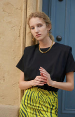 Load image into Gallery viewer, Hollie Boxy Muscle Tee - Blackout