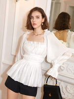 Load image into Gallery viewer, Margaux Tencel Blend Blouson Sleeve Blouse