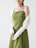 Load image into Gallery viewer, Tencel Light Knit Bolero Cardigan in White