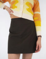 Load image into Gallery viewer, Sierra Faux Leather Skirt - Chocolate