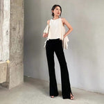 Load image into Gallery viewer, Parke Trumpet Trousers in Black
