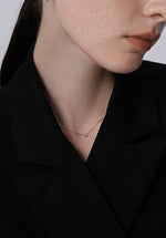 Load image into Gallery viewer, Silver Mini Diamante Pendant Necklace