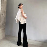 Load image into Gallery viewer, Parke Trumpet Trousers in Black