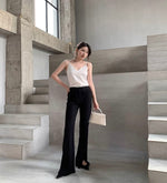 Load image into Gallery viewer, Parke Trumpet Trousers in Black