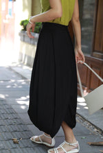 Load image into Gallery viewer, Multi Panel Maxi Skirt in Black