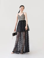 Load image into Gallery viewer, Rio Layered Lace Maxi Dress