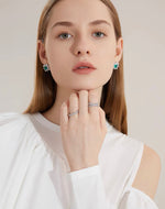 Load image into Gallery viewer, White Gold Crystal Ring