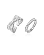 Load image into Gallery viewer, White Gold Crystal Ring