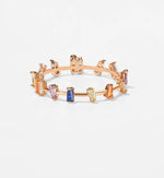 Load image into Gallery viewer, Rose Gold Multi - Diamante Ring
