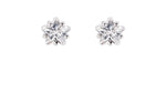 Load image into Gallery viewer, Silver Diamante Star Stud Earrings