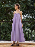 Load image into Gallery viewer, Melody Cami Maxi Tent Dress in Purple