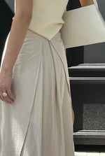 Load image into Gallery viewer, Multi Panel Maxi Skirt in Cream