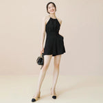 Load image into Gallery viewer, Aerin Chain Pocket Jumpsuit in Black