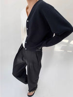 Load image into Gallery viewer, Half Duo Cardigan in Black/White
