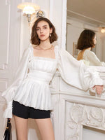 Load image into Gallery viewer, Margaux Tencel Blend Blouson Sleeve Blouse