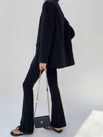 Load image into Gallery viewer, Classic Oversized Blazer in Black
