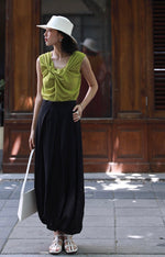 Load image into Gallery viewer, Multi Panel Maxi Skirt in Black