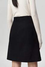 Load image into Gallery viewer, Classic A-Line Mini Skirt in Black