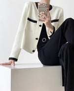 Load image into Gallery viewer, Seville Flare Leg Buckle Tailored Trousers in Black