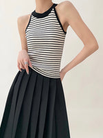 Load image into Gallery viewer, Striped Knitted Tank Top in Cream