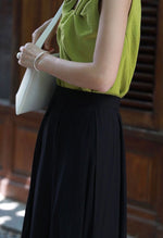 Load image into Gallery viewer, Multi Panel Maxi Skirt in Black