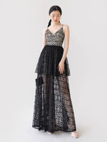 Load image into Gallery viewer, Rio Layered Lace Maxi Dress