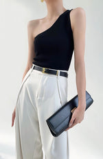 Load image into Gallery viewer, Light Knit Toga Top in Black