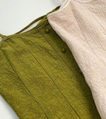 Load image into Gallery viewer, Textured Button Cami Midi Dress in Green