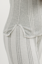 Load image into Gallery viewer, Knit Stripe Pattern Top in Grey