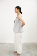 Load image into Gallery viewer, Reversible Fold Ruche Cami in Grey