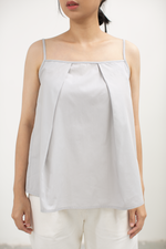 Load image into Gallery viewer, Reversible Fold Ruche Cami in Grey