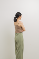 Load image into Gallery viewer, Knit Strap Cami Top in Brown