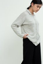 Load image into Gallery viewer, Knit Long Sleeve Shirt in Grey