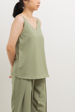 Load image into Gallery viewer, Reversible Camisole Top in Green