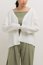 Load image into Gallery viewer, Knit Loose Button Cardigan in Off-White