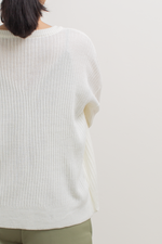 Load image into Gallery viewer, Knit Loose Button Cardigan in Off-White