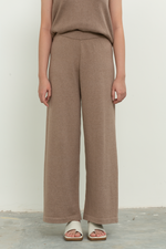 Load image into Gallery viewer, Knit Long Pants in Brown