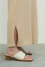 Load image into Gallery viewer, Knit V Neck Maxi Dress in Beige