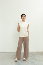Load image into Gallery viewer, Knit Sleeveless Vest Top in Off-White