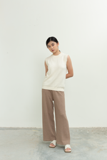 Load image into Gallery viewer, Knit Sleeveless Vest Top in Off-White