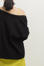 Load image into Gallery viewer, Knit Loose Button Cardigan in Black