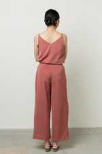 Load image into Gallery viewer, Tulip Fold Long Pants in Red